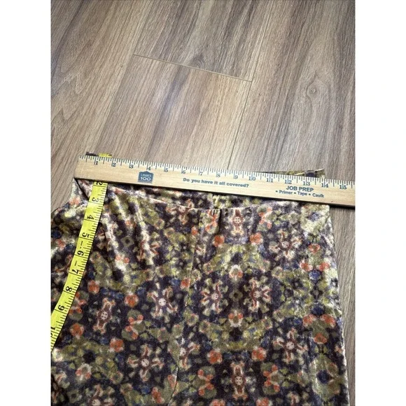 Free People Pants Velvet Flare Women Size S/p Brown Boho Maura Pull On - Picture 7 of 12